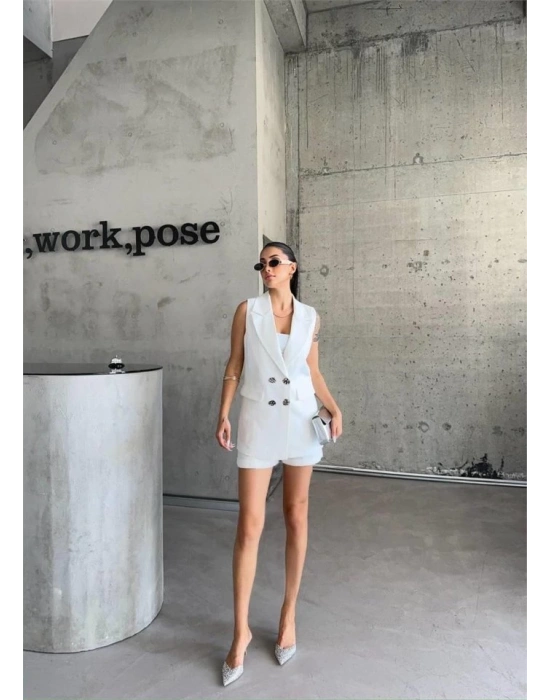 KETEN YEEK  ŞORT TAKI  Beyaz