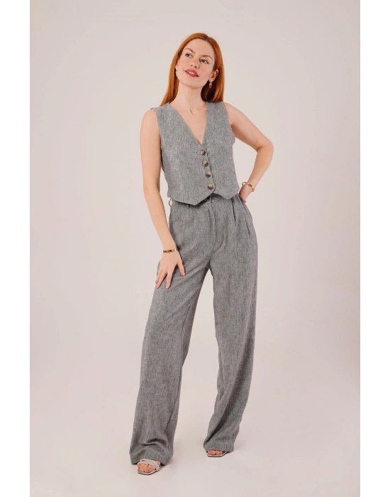 Kırçıllı Desen Antrasit Takım