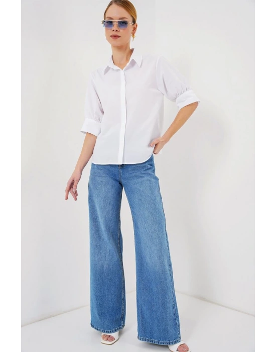 Kısa Kol Gömlek 20312  Beyaz