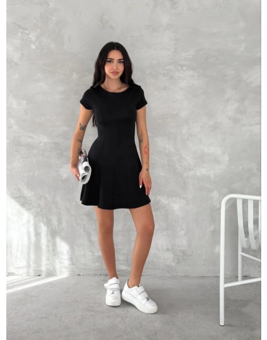 Kısa Kollu ini Elbise  iyah