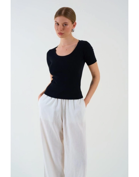 Kısa Kollu Tshirt  Siyah