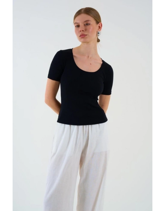 Kısa Kollu Tshirt  Siyah