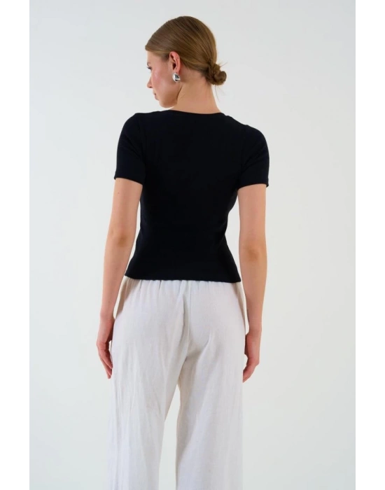 Kısa Kollu Tshirt  Siyah