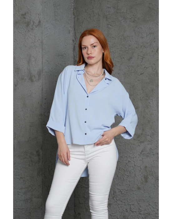 Kol Katlama Detaylı Bebe avi Gömlek