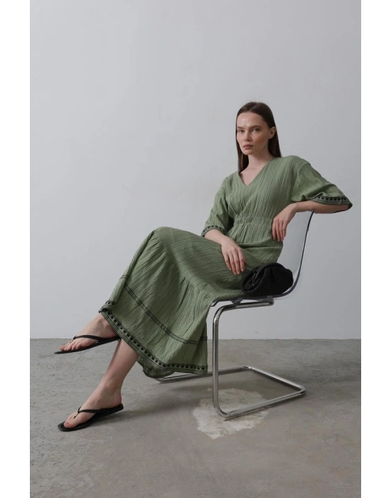 KolEtekNakışlıElbise  Haki