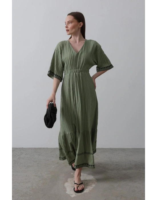 KolEtekNakışlıElbise  Haki