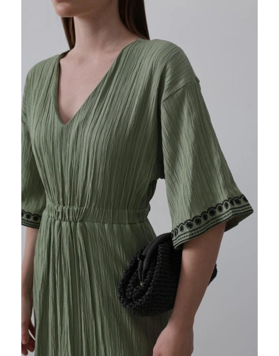 KolEtekNakışlıElbise  Haki