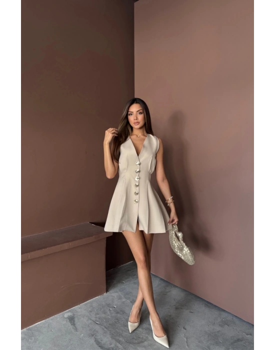 KOSUZ GOD DÜĞE EBİSE PENS VE PİEİ KISA  Bej