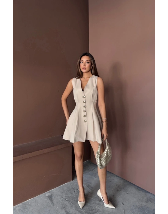 KOSUZ GOD DÜĞE EBİSE PENS VE PİEİ KISA  Bej