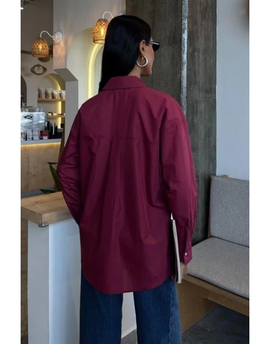 Kristal Taş Çakımlı Poplin Gömlek 3413