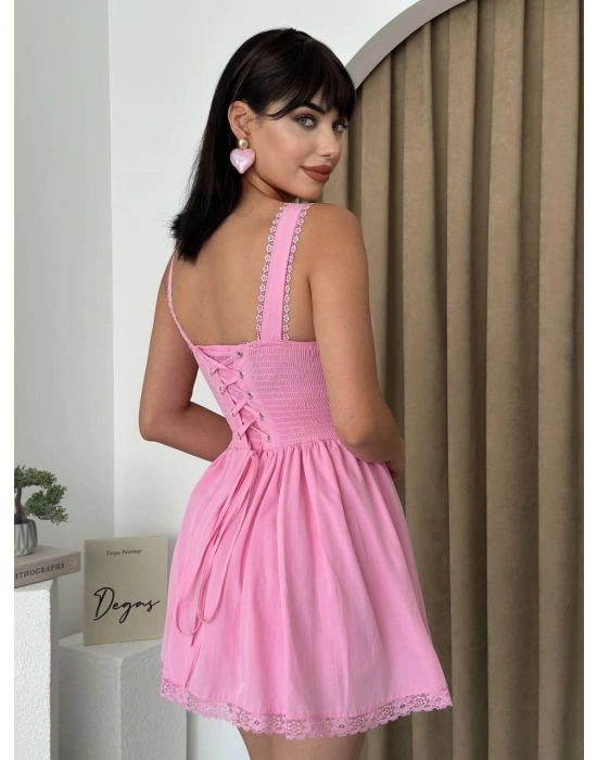 Lille Arkası Bağlamalı Elbise