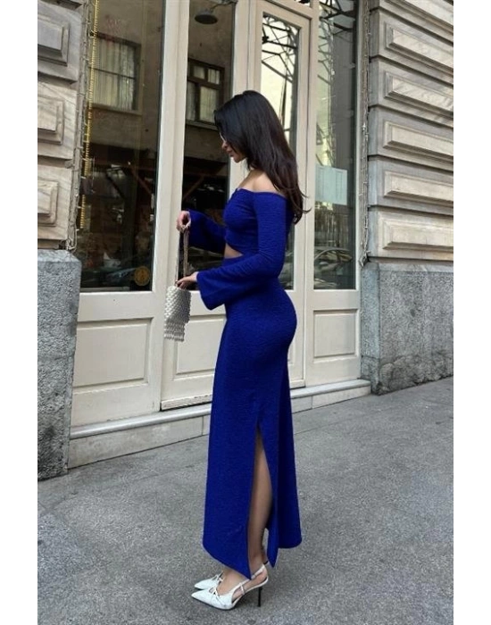 Lita Cut Out Büzgülü Elbise 27158