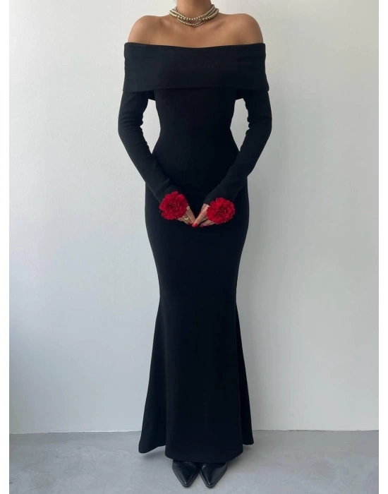 Livora Gül Detay Elbise