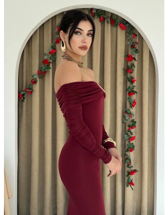 Maca Straplez Elbise