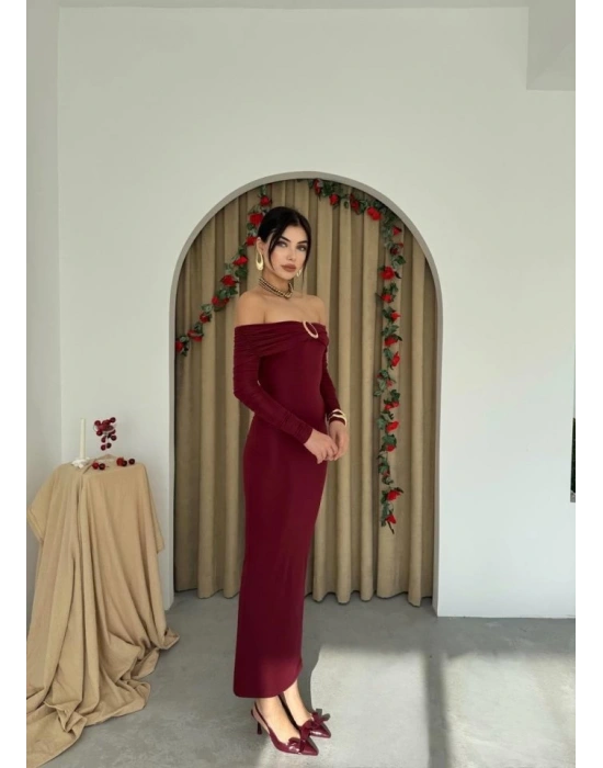 Maca Straplez Elbise