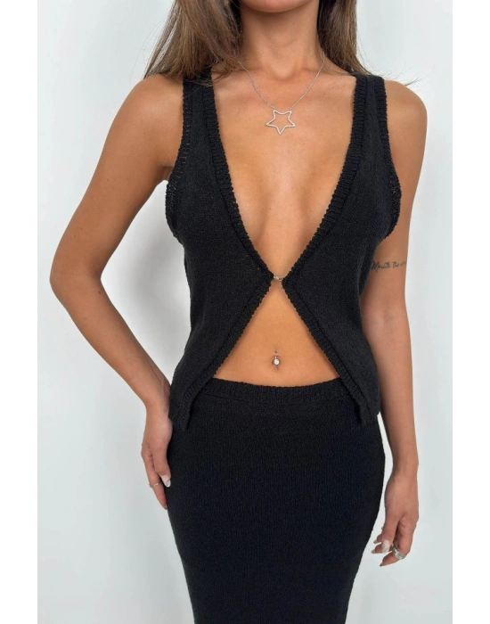 Maxi Boy Dokulu Etek