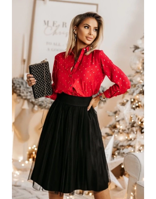 Metal Düğmeli, Apoletli Kol Ve Cep Detay Moskrep Gömlek