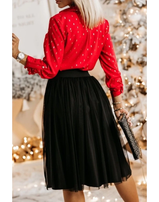 Metal Düğmeli, Apoletli Kol Ve Cep Detay Moskrep Gömlek