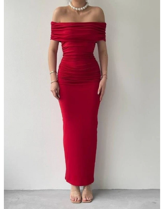 Milan Madonna Yaka Kalem Elbise