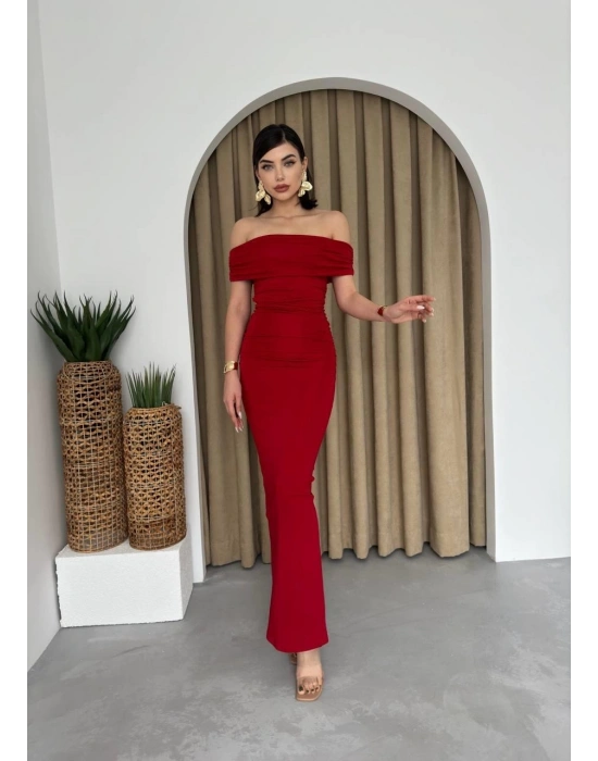 Milan Madonna Yaka Kalem Elbise