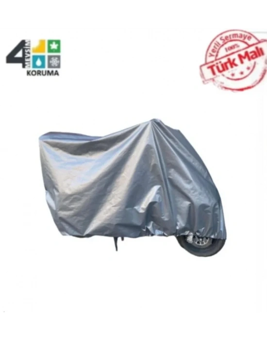 Motosiklet İçi Pamuklu Branda  Gri