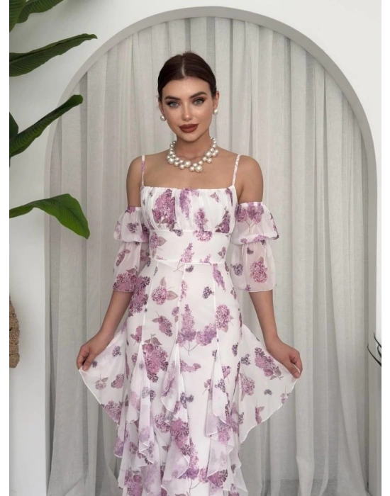 Mugo Fırfırlı Elbise