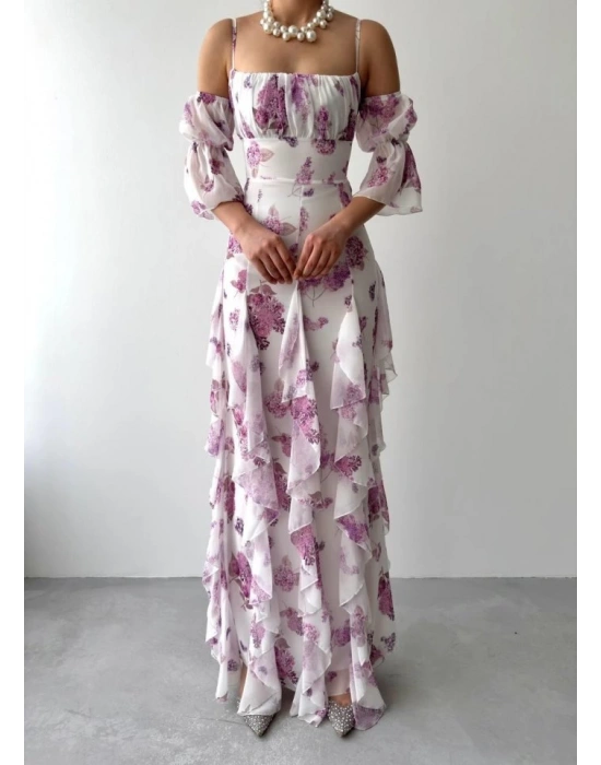 Mugo Fırfırlı Elbise