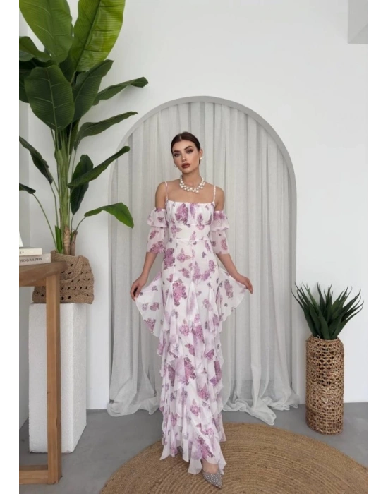 Mugo Fırfırlı Elbise