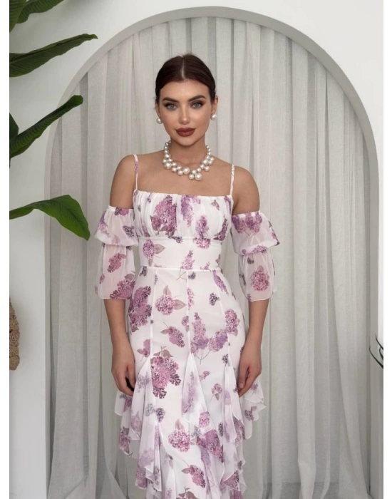 Mugo Fırfırlı Elbise