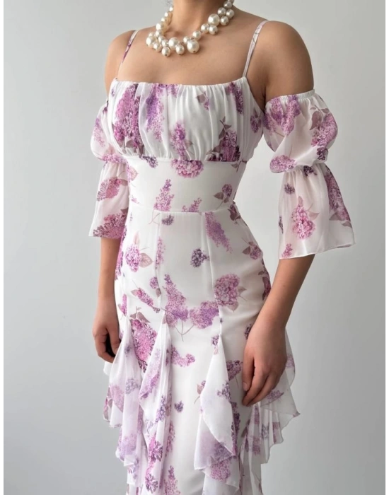 Mugo Fırfırlı Elbise