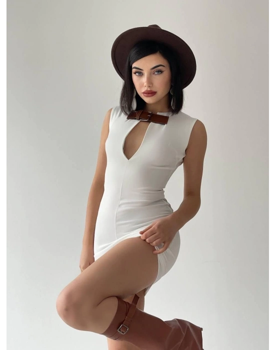 Nadia Kemerli Mini Elbise