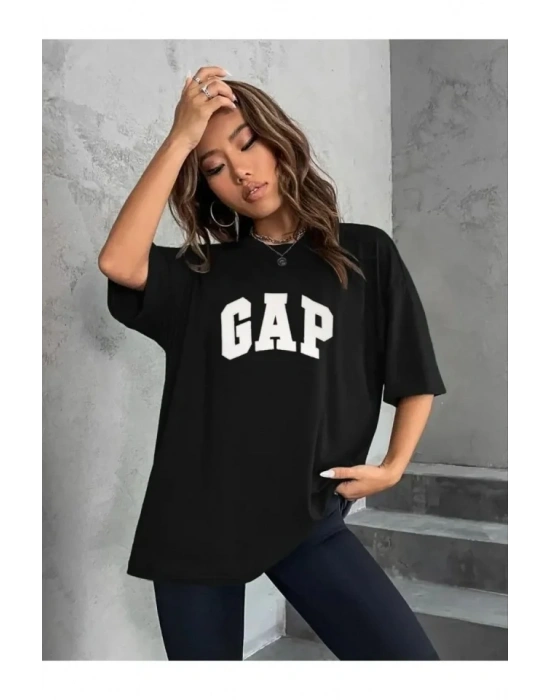 Nakışlı Oversize Penye Thirt  iyah