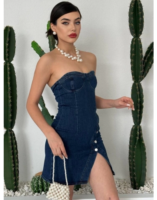 Nerg Düğme Detaylı Elbise