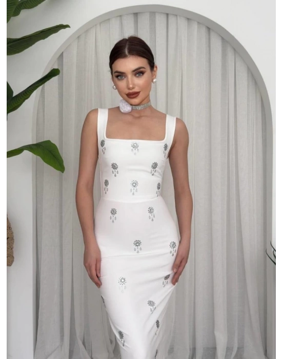 Ners Taş Detaylı Elbise