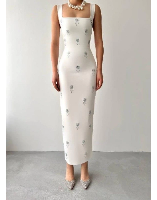 Ners Taş Detaylı Elbise