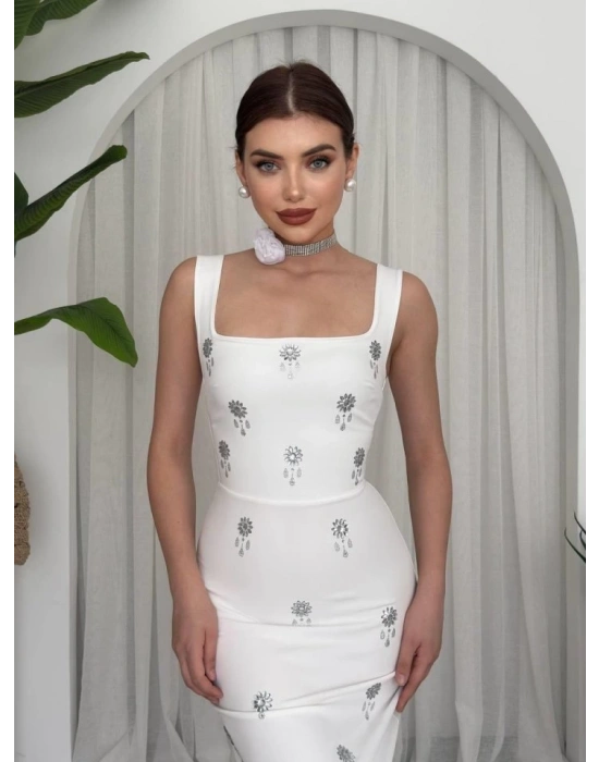 Ners Taş Detaylı Elbise