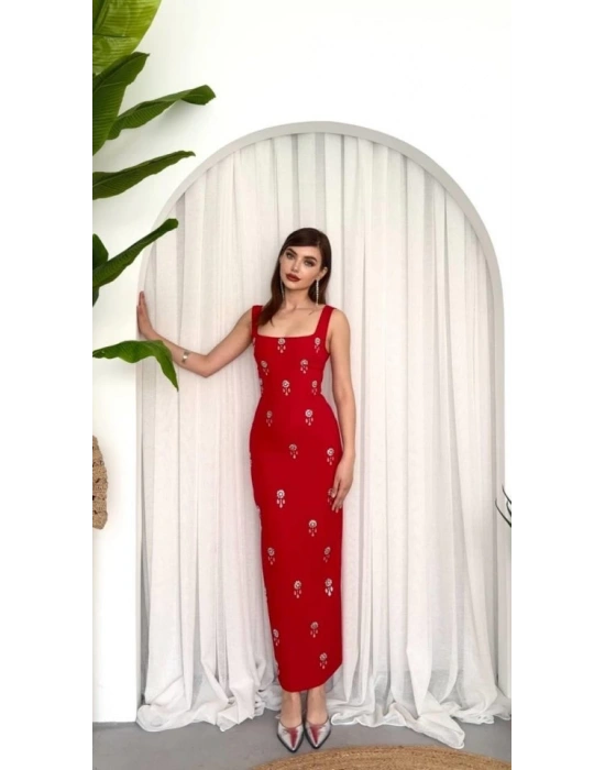 Ners Taş Detaylı Elbise