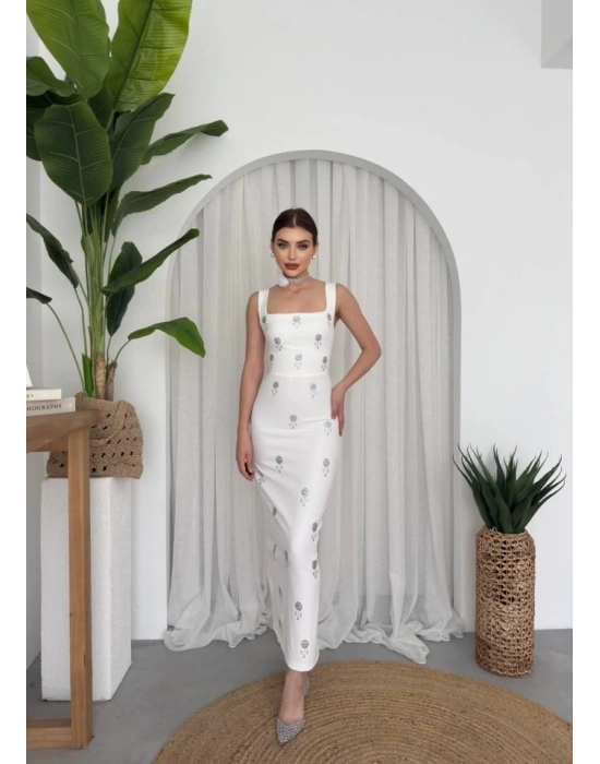 Ners Taş Detaylı Elbise