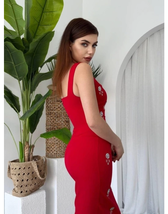 Ners Taş Detaylı Elbise