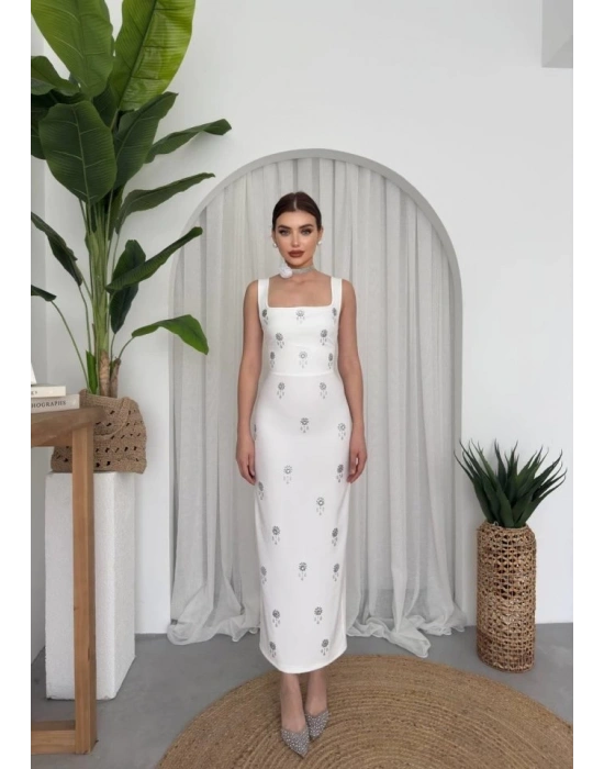 Ners Taş Detaylı Elbise