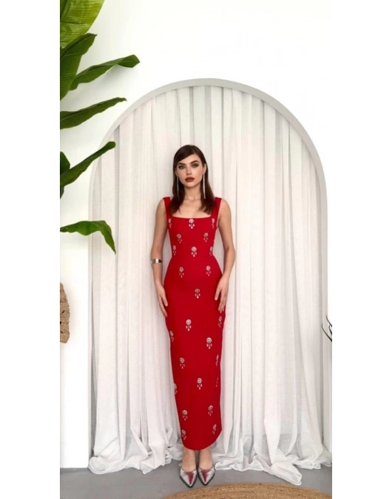 Ners Taş Detaylı Elbise