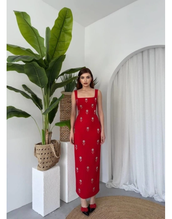 Ners Taş Detaylı Elbise