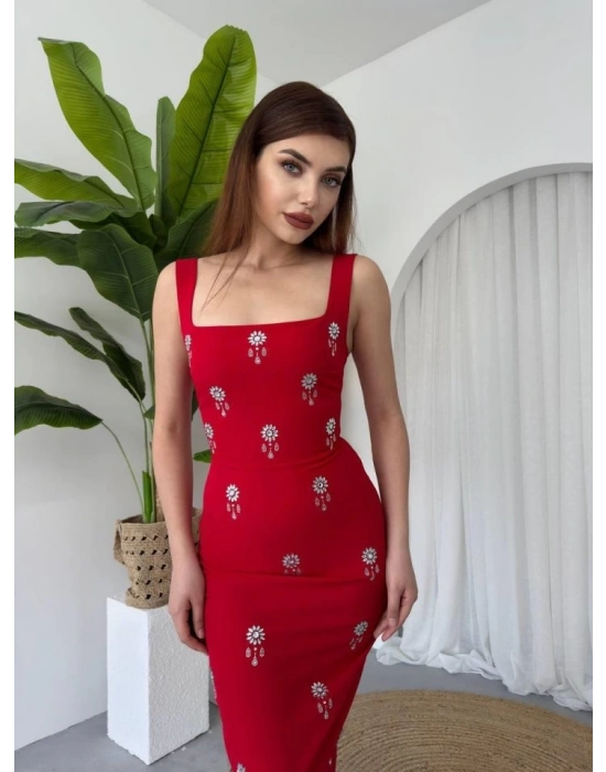 Ners Taş Detaylı Elbise