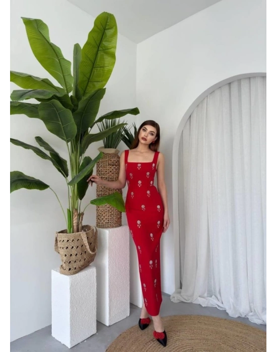 Ners Taş Detaylı Elbise