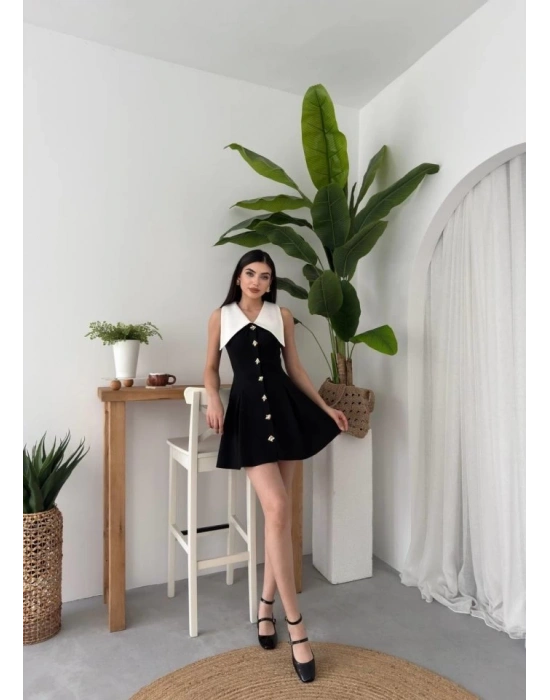 Ness Düğmeli Elbise