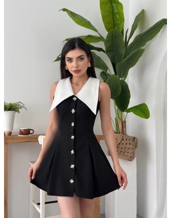 Ness Düğmeli Elbise