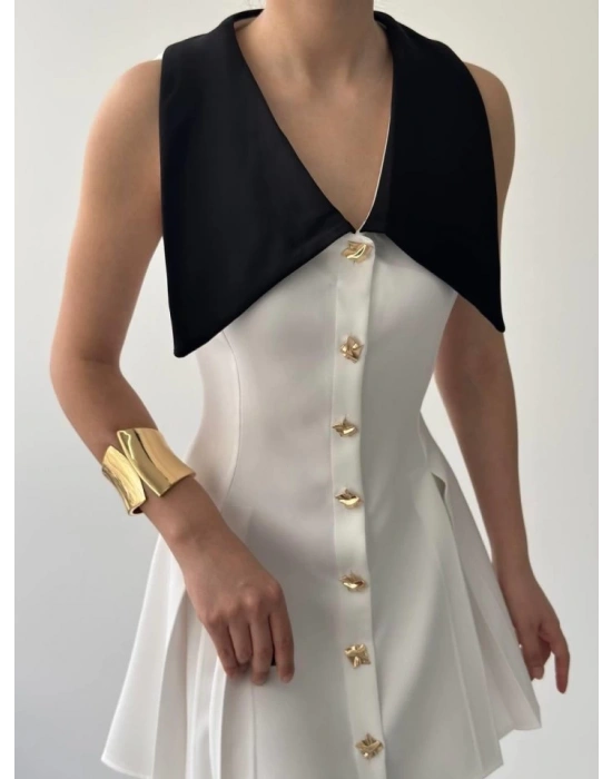 Ness Düğmeli Elbise