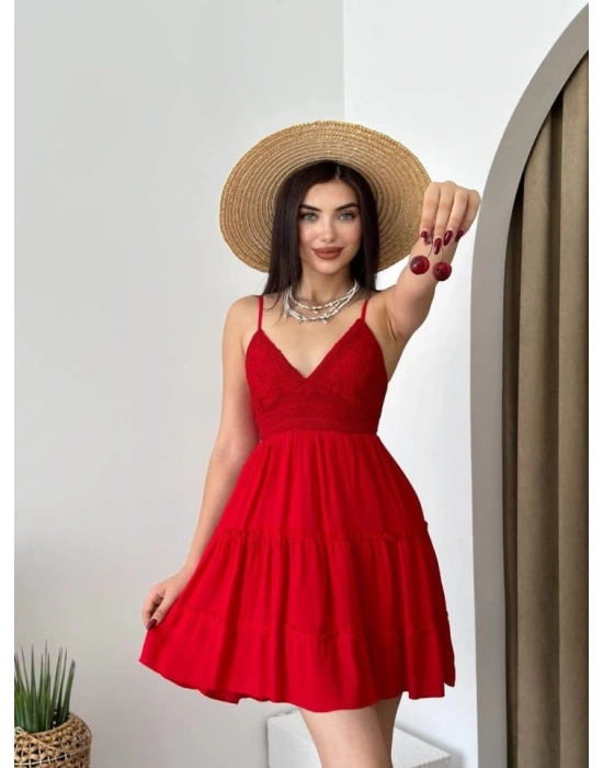 Nivel Göğsü Büzgülü Elbise