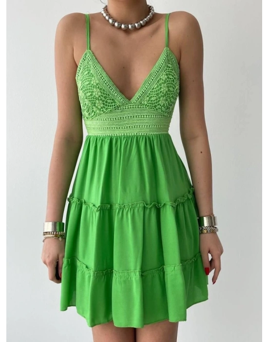 Nivel Göğsü Büzgülü Elbise