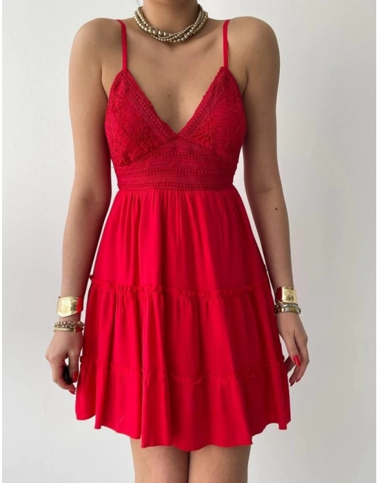 Nivel Göğsü Büzgülü Elbise